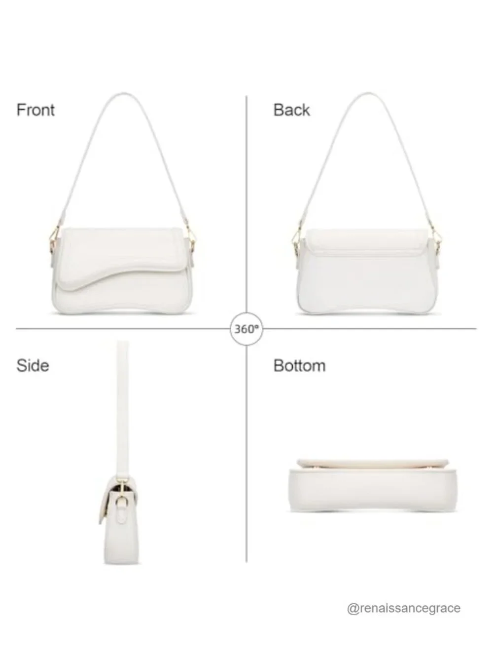 Small Hobo Shoulder Bag for Women Cute Mini Clutch Purse Faux Leather